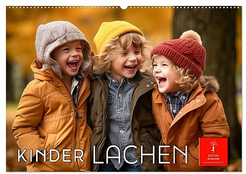 Kinder Lachen (Wandkalender 2026 DIN A2 quer), CALVENDO Monatskalender: Strahlendes Lächeln - unbeschwerte Kinderfröhlichkeit (CALVENDO Menschen)