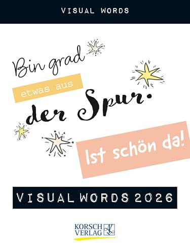 Visual Words 2026: TypoArt Tages-Abreisskalender