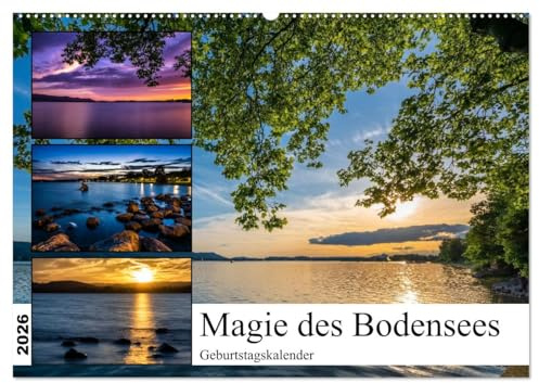 Magie des Bodensees (Wandkalender 2026 DIN A2 quer), CALVENDO Monatskalender: Entdecken Sie die Magie des Bodensees (CALVENDO Orte)
