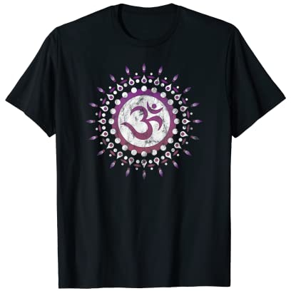 Om Mantra Sonne Yoga Symbol Mandala T-Shirt