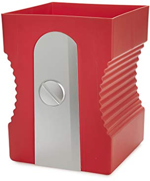 Balvi Papelera Sharpener Color Rojo Papelera con Forma de sacapuntas Plástico ABS/PP 29cm