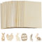 AvoDovA 15Stk Sperrholz Platten 1.5mm, 15 x 10 cm Dünne Sperrholzplatte, Holz zum Basteln und Bemalen, Leere Holzscheiben, Holzplatte Rechteck für Holzhandwerk, DIY Ostereier Kunsthandwerk Dekoration
