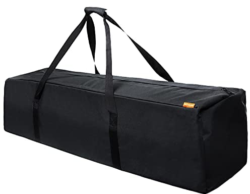 INFANZIA 115L Travel Duffle Bag - 45 Inch Extra Large Sports Duffel Luggage Equipment Storage Bag with Upgraded Zipper, Sturdy & Water Resistant, Black