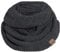 KNIT FACTORY - Jamie Loop Schal - Gestrickter Schlauchschal - Herbst & Winter Essentials - Zeitloses Mode-Accessoire - Für Damen und Herren - Strickschal mit Wolle - Anthrazit