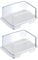 Westmark 2 Beurriers de Réfrigérateur, Plastique, Exclusiv, Blanc/Transparent, 208622E3