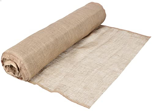 KOTARBAU® Rouleau de toile de jute couleur naturelle 100 cm x 50 m