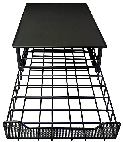 Porte-capsules de café tiroir pour rangement de capsules de café Gusto et Vertuoline avec capacité -28 * 42 * 9.5cm noir