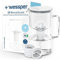 Wessper Jarra Filtradora de Agua de Vidrio 2.5 L | Reemplazo para Aquaphor Standard, Brita Classic, Dafi Classic | 1 Filtro de Agua AquaClassic + 5 Filtros ActiveDisc | Blanco