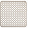 CABLEPELADO Salvaplatos para Fregadero, Protector de Fregadero, Rejilla para Fregadero, Salvaplatos de plástico, Alfombrilla de Fregadero, Tapete para Fregadero, 30 cm Cada Lado, Beige