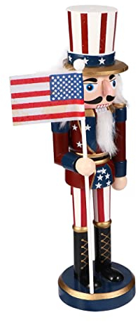FONDOTIN 1pc Nutcracker Soldier Ornament Christmas Toy Soldiers Santa Nutcracker Figures Christmas Festive Holiday Decor Uncle Nutcracker Walnut Toy Biscuit Child Eco-friendly Paint Puppet