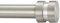 30,5–50,8 cm kurze, verstellbare Gardinenstangen aus mattem Nickel, 2,5 cm Durchmesser, robuste Seiten-Gardinenstangen-Set mit Aluminium-Endstücken für Fenster, Türen, Vorhänge, Schrank.