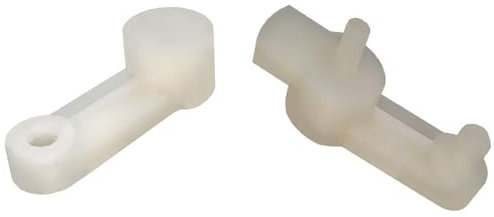 Generico Coppia Leve Deviatore Stufa Aria per Ford Fiesta (dal 2008) MK7 MK7.5 Cod. 1827184, Switch a Leva, Bianca, Manuale