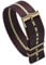 zyimodl 20–22mm hautfreundliches, atmungsaktives Nylongewebe-Uhrenarmband mit bronzener Dornschließe, 22mm