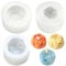 3 PCS Rose Candle Moulds - 3D Rose Flower Silicone Moulds for Candle Making, Handmade Soap, Aromatherapy, Fondant, Cake Decoration