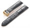 LQXHZ Lederarmband Kompatibel Mit Cartier Tank Solo Armband Rindsleder 22 Mm Herren- Und Damen-Uhrenarmband Mit Faltschließe, Zubehör(Black gold buckle,20mm)
