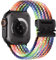 Geflochtenes Armbänder für Apple Watch Ultra/2 Armband 49mm 46mm 40mm 44mm 45mm 41mm 42mm 38mm,Elastisches Nylon Strap Fallschirmverschluss Band für Apple Watch 10 iWatch 9 8 7 6 5 4 3 SE/2 Apfelband