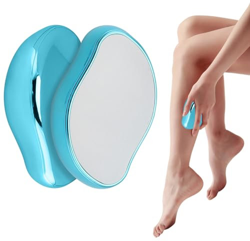 Borrador de pelo de cristal, piedra de depilación, dispositivo removedor de piel sedosa indolora para mujeres y hombres, removedor de vello reutilizable para cuerpo, piernas, brazos y espalda