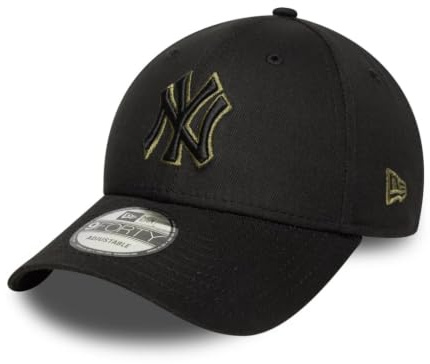 New Era 9Forty Yankees Outline NY Cap Basecap Baseballcap Curved Brim MLB York Damen/Herren - Metallschnalle, mit Schirm Frühling-Sommer Herbst-Winter