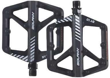 Rennrad-/Mountainbike-Pedale, rutschfeste 9/16-Zoll-Fahrradpedale, leichte Nylonfaser-Fahrradplattform für Rennrad, Mountainbike, BMX, MTB