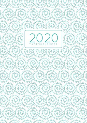 2020 Tageskalender: Tagesplaner 1 Tag pro Seite mit Jahres und Monatsübersicht | Tracking von Gewohnheiten | Din A4 | VOL 8