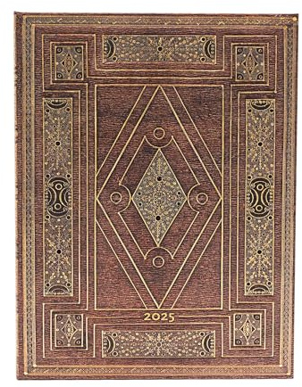 First Folio (Shakespeare's Library) Ultra 12-month Verso Hardback Dayplanner 2025 (Elastic Band Closure)