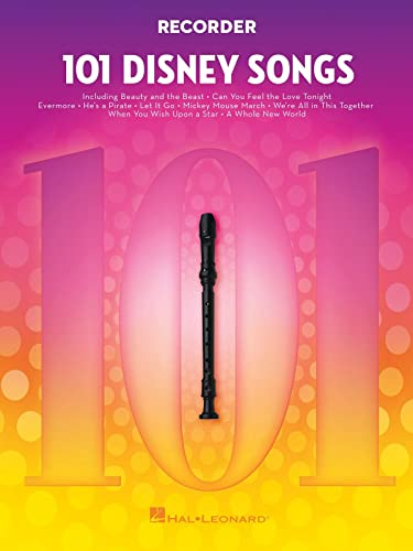101 Disney Songs. Blockflöte.: For Recorder