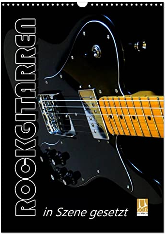 ROCKGITARREN in Szene gesetzt/Geburtstagskalender (Wandkalender 2025 DIN A3 hoch), CALVENDO Monatskalender