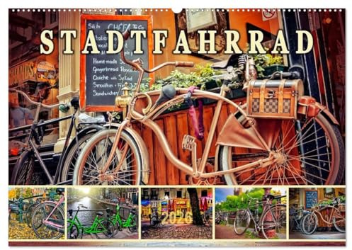 Stadtfahrrad (Wandkalender 2026 DIN A2 quer), CALVENDO Monatskalender: Überall gegenwärtig und es werden immer mehr, Fahrräder in den Städten. (CALVENDO Mobilitaet)