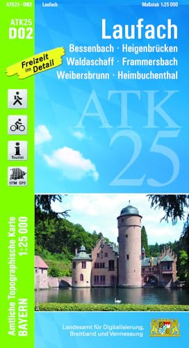 ATK25-D02 Laufach (Amtliche Topographische Karte 1:25000): Bessenbach, Heigenbrücken, Waldaschaff, Frammersbach, Weibersbrunn, Heimbuchenthal (ATK25 Amtliche Topographische Karte 1:25000 Bayern)