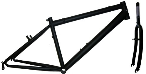 Telaio per bici nero opaco Saracen da 26 con forcelle filettate