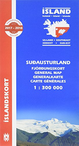 Island Südost. Island. SudausturlandIsland (Sa-Land) / Iceland Southeast / Islande Sud-Est: Generalkarte (South East Iceland Map 1:300 000)