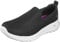 Skechers Women's Go Walk Joy-Evaluate Trainers, Black Textile /White Trim, 4.5 UK