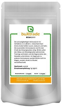 2 x 500 g BCAA | 2:1:1 | geschmacksneutral | L-Leucin | L-Isoleucin | L-Valin | Muskelaufbau |1 kg