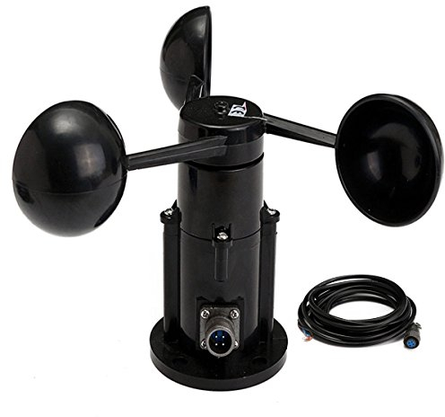 TuToy Windgeschwindigkeitssensor Anemometer DREI Schalen Aluminium Strom Spannung Ausgang 0-5V