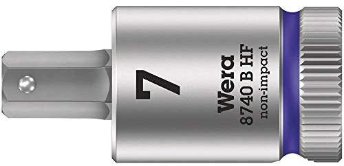 Wera 05003037001 8740 B HF Zyklop Bitnuss mit 3/8-Antrieb mit Haltefunktion, 7,0 x 38,5 mm, 7, 0 x 38, 5 mm