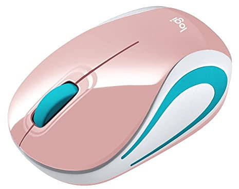 Logitech M187 Souris RF sans Fil Optique 1000 DPI Ambidextre - Souris (Ambidextre, Optique, RF sans Fil, 1000 DPI, Rose)