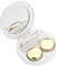 Contact Lens Box, Portable Contact Lens Holder with Mirror Pentagram Shape Lenses Cute Lovely Travel Kit Container Case(Gold)