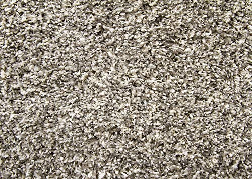 Steffensmeier Ragolle Twilight Hochflor Teppich Shaggy, weich & elastisch, moderner Wohnzimmer Teppich, Silber meliert 6699, 80x150 cm