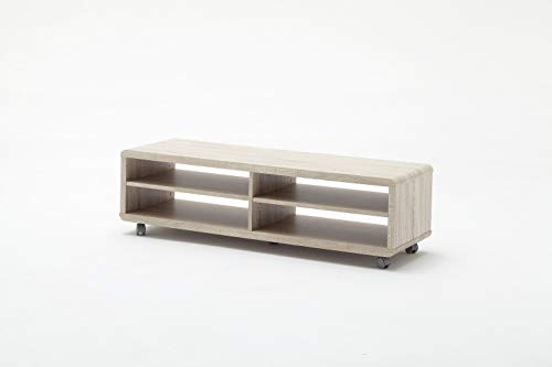 Möbel-Store24 TV-Schrank Lowboard XL Eiche NB Holz modern Retro Stil Future 120 cm Jeffe 7 M30915SE9