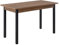 [en.casa] Esstisch Den HAAG 120x60 cm 4 Personen Küchentisch Esszimmertisch MDF Stahl Walnussoptik/Schwarz