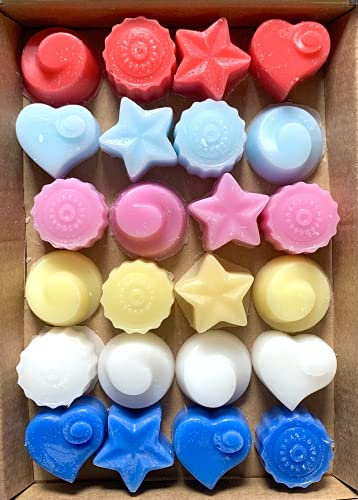 Gower Coast Crafts Handgefertigte Wachsschmelzen in Premiumqualität mit hohem Duft, 24 x 5 g Melts in jeder Packung (Designer-Duft)