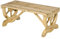 Outsunny Gartenbank Holz Wetterfest Sitzbank Gartenmöbel Rustikale Bank Natur 98 x 50 x 39,5 cm