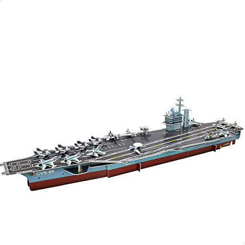 ColorBaby 49663 Amerikanisch 3D-Puzzle, 67 Teile, Nimitz Luftschienenhalter Mehrfarbig