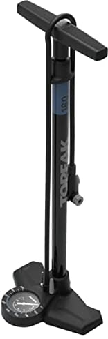 Topeak Unisex – Erwachsene JoeBlow Roadie EX Standpumpe, Schwarz, 66 x 24,5 x 18 cm