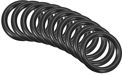 QUARKZMAN 10 Stück Nitrilkautschuk Dichtring Abdichtung 19mm x 13mm x 3mm für Wasserhahn Klempner Reparatur Dichtung Verbindung, Schwarz