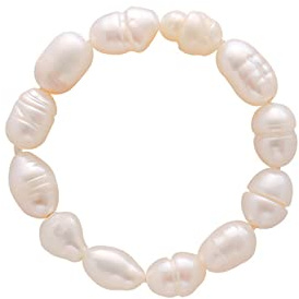 WaTudouYe Eid Ring Mode Design Geometrische unregelmäßige Süßwasser Perlen Ringe Elastische Finger Ring Verlobung Überraschung Geschenk