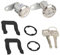 Unifizz 1 par de cilindros de cerradura de puerta de coche con 2 llaves para F-or-d para Ranger 1983-1992
