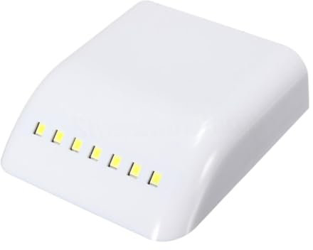 Housoutil Praktische Schrankbeleuchtung 7 Küchenschränke Schrankleuchten Lichtsensor Schranklicht Schrank Led-licht Weiß Schrankbeleuchtung Batterie Energiespar