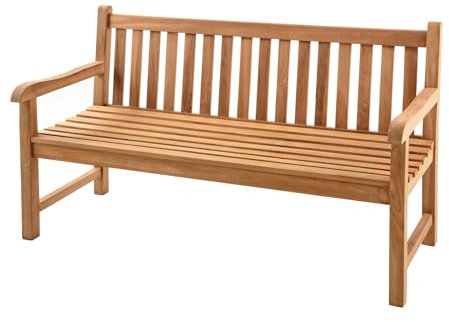 riess-ambiente.de Outdoor Gartenbank Empire Teak 160cm Natur Teakholz