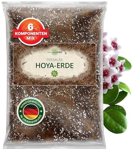 ORAGARDEN Hoya Erde für Zimmerpflanzen und Garten - 3L Hoya Substrat für Pflanzen, Palmen, Blumen - 6 Komponenten Blumenerde